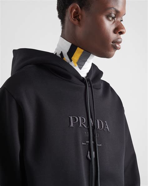 prada black hoodie